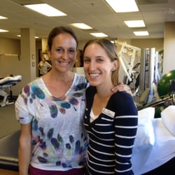 Custom Physical Therapy - Angela Rubino (left) and aide on right.