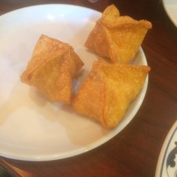 Crab Rangoon after we ate most of them Crab Rangoon after we ate most of them