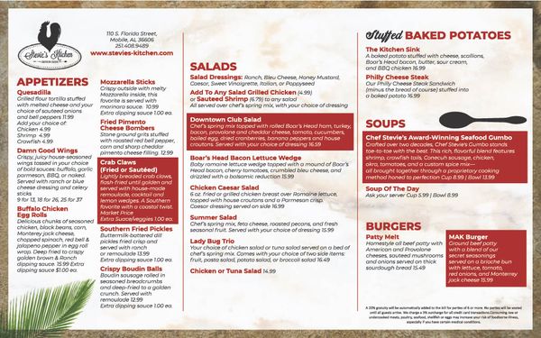 Menu photo 2 Stevie’s Kitchen Mobile, AL