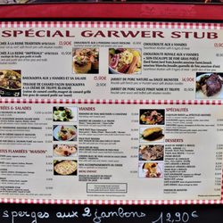 S'Garwer Stub - Menu board