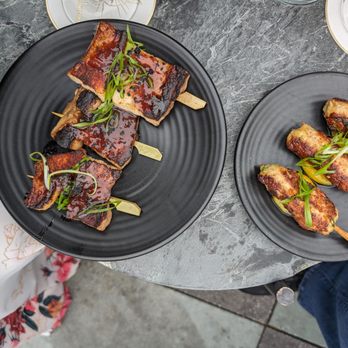 Charmaine’s - Pork Belly and Japanese Chicken Meatball Skewers - Lounges Near Me - San Francisco, California