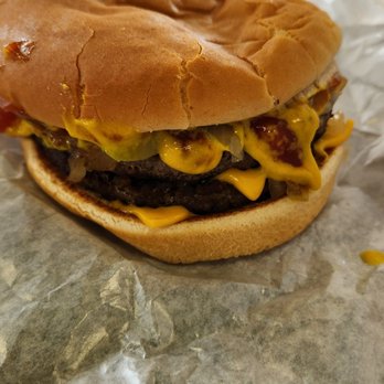 Wienerschnitzel - Double cheeseburger, so good!! - Hot Dogs Near Me - Murrietta, California