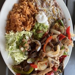 Don Pancho's - Chicken and steak fajitas