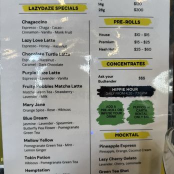 Lazydaze - Menu - Coffee & Tea Near Me - Houston, Texas Lazydaze - Menu - Coffee & Tea Near Me - Houston, Texas