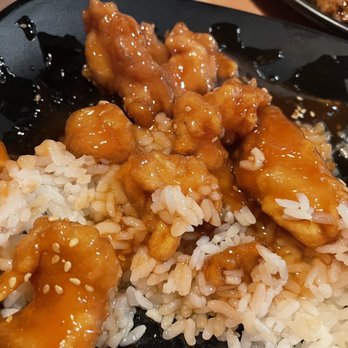 Tokyo Bar - We ate most of the sesame chicken before taking this photo. It was delicious! - Chinese Near Me - Dallas, Texas
