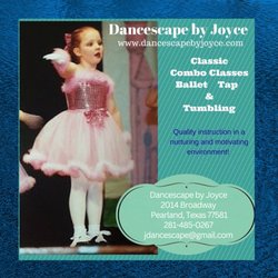 Dancescape By Joyce - Ballet, Tap and Tumbling for 3-4 and 5-7 year olds.