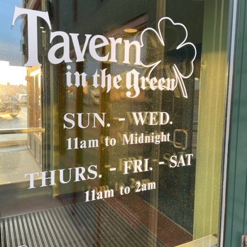 Tavern In The Green - a sign in the window - Salad Near Me - Evergreen Park, Illinois Tavern In The Green - a sign in the window - Salad Near Me - Evergreen Park, Illinois