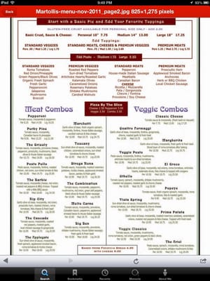 Menu photo 5 Martolli's Hand Tossed Pizza Ashland, OR