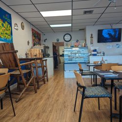 La Pupusa Queen - Inside of restaurant.  By the time I thought of writing a review the food was gone down my tummy.
