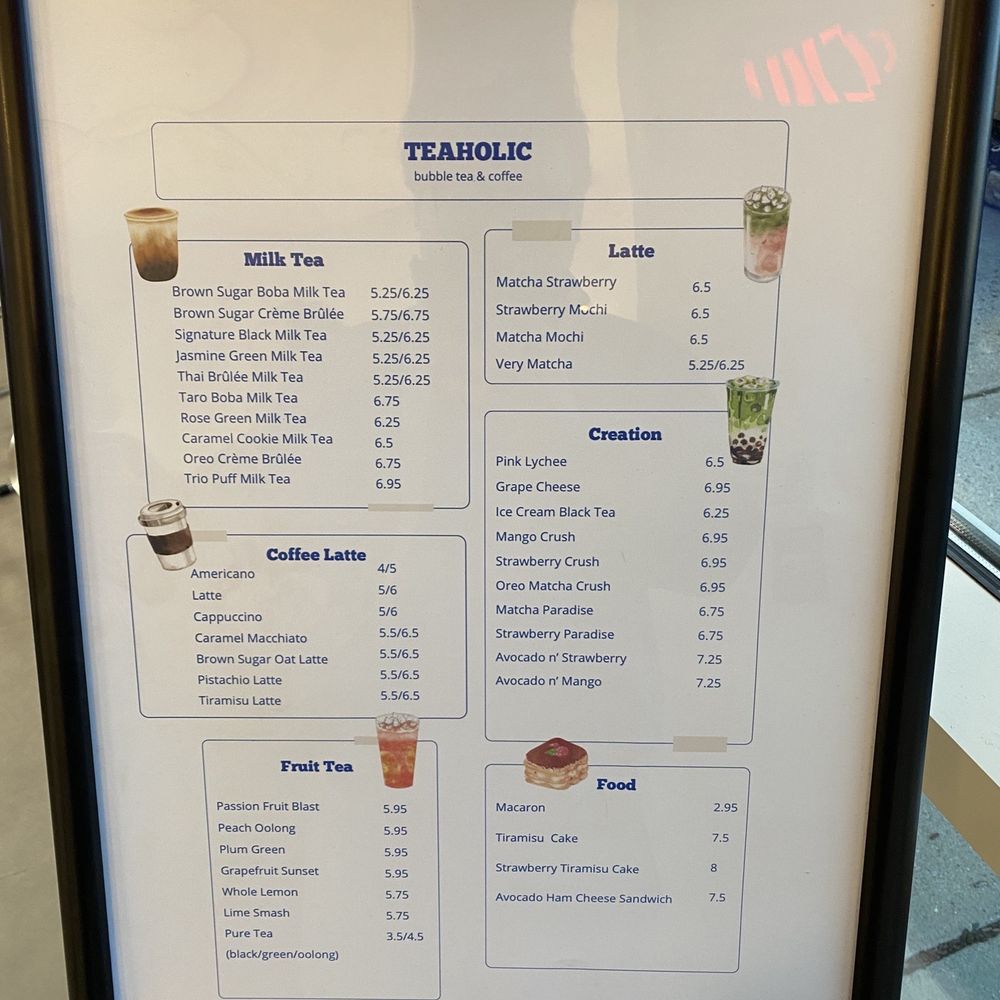 Teaholic - Menu - Bubble Tea Near Me - Cambridge, Massachusetts Teaholic - Menu - Bubble Tea Near Me - Cambridge, Massachusetts