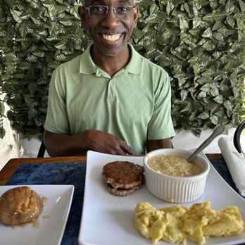 Savor Southern Kitchen - Sweet potato biscuit and 2 egg breakfast with chicken sausage and grits - Breakfast & Brunch Near Me - Wilmington, North Carolina Savor Southern Kitchen - Sweet potato biscuit and 2 egg breakfast with chicken sausage and grits - Breakfast & Brunch Near Me - Wilmington, North Carolina