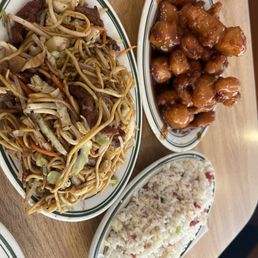 Family dinner special, spicy orange chicken, Beef LoMein, Pork fried rice.... Delicious Family dinner special, spicy orange chicken, Beef LoMein, Pork fried rice.... Delicious