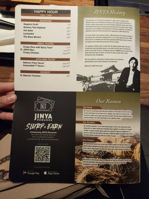 Menu photo 2 JINYA Ramen Bar - Royal Oak Royal Oak, MI Menu photo 2 JINYA Ramen Bar - Royal Oak Royal Oak, MI