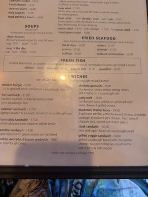 Menu photo 2 Dorn's Original Breakers Cafe Morro Bay, CA