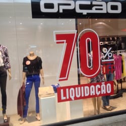 Opção - Vitrine da loja