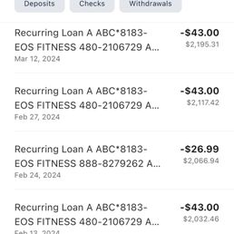 My 43.00 training was cancelled in December. Since January they have still been charging my credit card. My 43.00 training was cancelled in December. Since January they have still been charging my credit card.