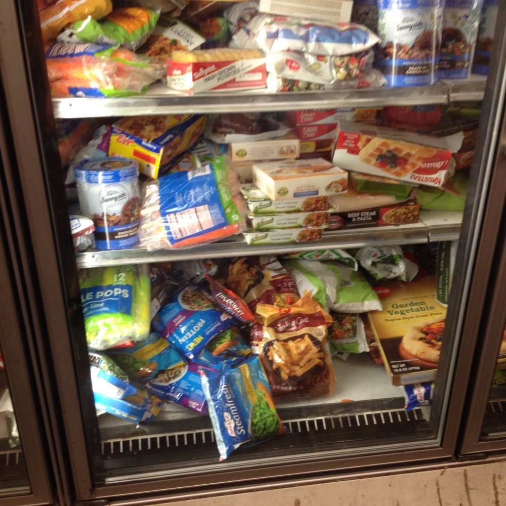 Groceries 4 Less - Look how random items are thrown in, smashed and stacked in disarray. - Grocery Near Me - Modesto, California Groceries 4 Less - Look how random items are thrown in, smashed and stacked in disarray. - Grocery Near Me - Modesto, California