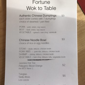 Fortune Wok to Table - Noodles Near Me - Denver, Colorado