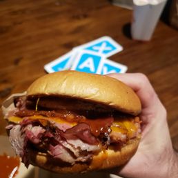 Double Barrel Bourbon Burger