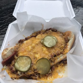 Dixon's Famous Chili - Foot Long Chili Dog to go - Diners Near Me - Independence, Missouri Dixon's Famous Chili - Foot Long Chili Dog to go - Diners Near Me - Independence, Missouri