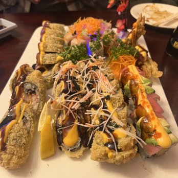 Tokyo - Spider, white swan, dragon, Godzilla - Sushi Bars Near Me - Columbia City, Indiana Tokyo - Spider, white swan, dragon, Godzilla - Sushi Bars Near Me - Columbia City, Indiana