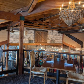 Royal River Grill House - Decor (from upstairs) - Steakhouses Near Me - Yarmouth, Maine