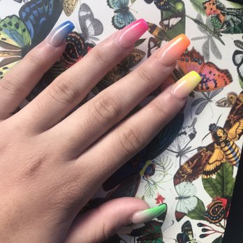 NT Nail Spa - Neon ombré by Jennifer - Nail Salons Near Me - Modesto, California NT Nail Spa - Neon ombré by Jennifer - Nail Salons Near Me - Modesto, California