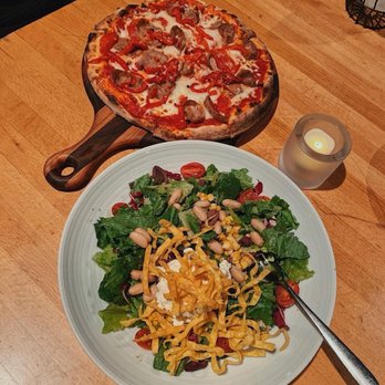 Pinstripes - Meatball & Provolone and Super Salad - Bowling Near Me - Northbrook, Illinois