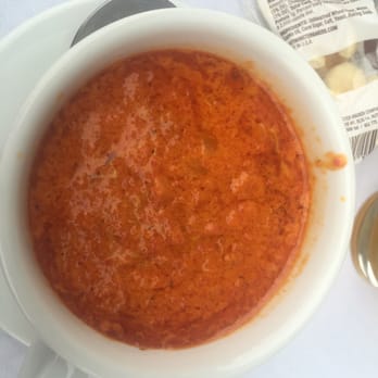 Nuovo - Red pepper bisque - color is a bit intimidating but this soup was delicious! - Italian Near Me - Worcester, Massachusetts