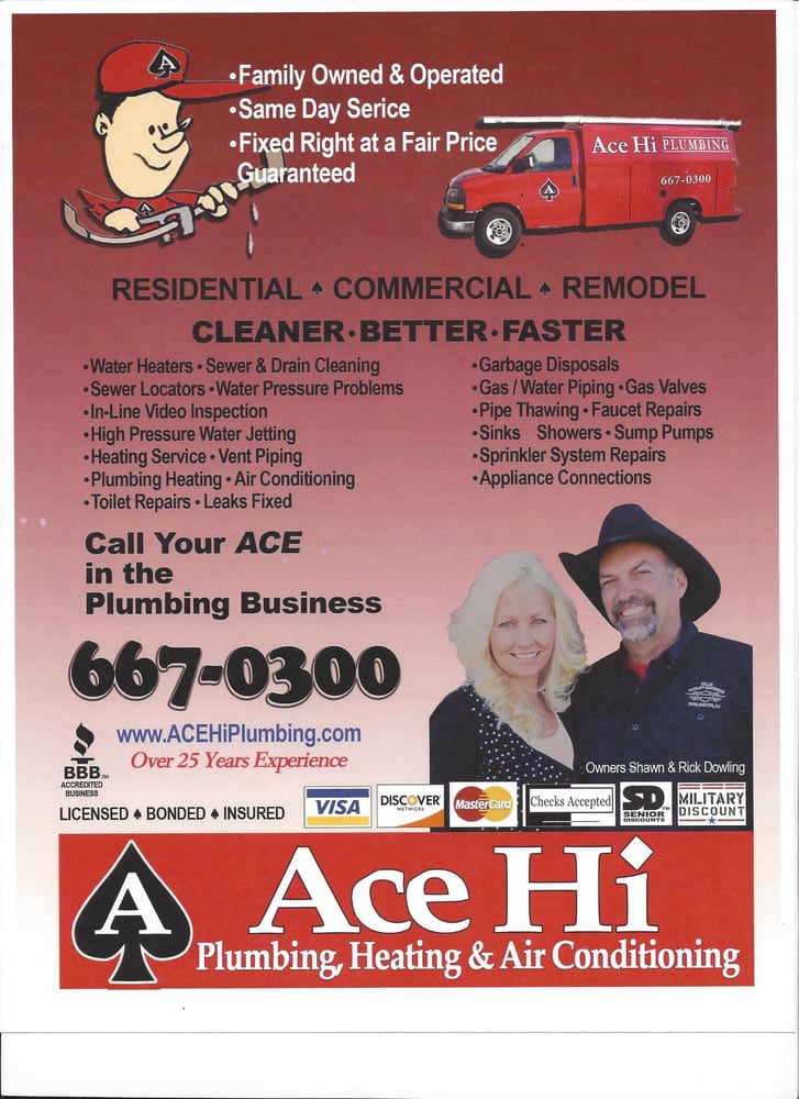 Slide of Ace Hi Plumbing & Heating & Air