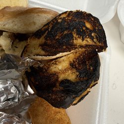 Gulf Shores Restaurant & Grill - Burnt bread