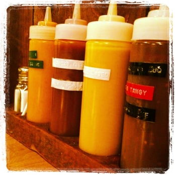 Red's True Barbecue - Condiments! - American Near Me - Leeds, XWY Red's True Barbecue - Condiments! - American Near Me - Leeds, XWY