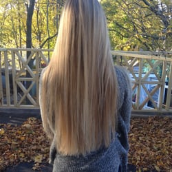 Michael's Salon - Color by Deanna. Went from brown to blonde.
