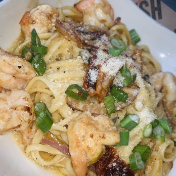 Tricky Fish - Shrimp Linguine - Seafood Near Me - Richardson, Texas Tricky Fish - Shrimp Linguine - Seafood Near Me - Richardson, Texas