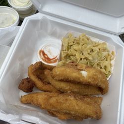 Ardick Seafood - Perch and cabbage and noodles