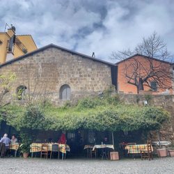 Osteria da Alfreda - Outdoor seating and indoor as well.