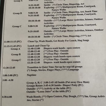 ABC Child Care Center - Toddler schedule - Child Care & Day Care Near Me - Temecula, California ABC Child Care Center - Toddler schedule - Child Care & Day Care Near Me - Temecula, California
