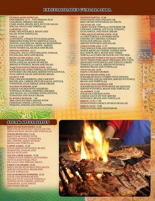 Menu photo 4 Guadalajara Mexican Restaurant Superior, WI Menu photo 4 Guadalajara Mexican Restaurant Superior, WI
