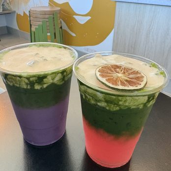 Enjoy Coffee - Ube matcha and guava matcha - Coffee & Tea Near Me - Vacaville, California