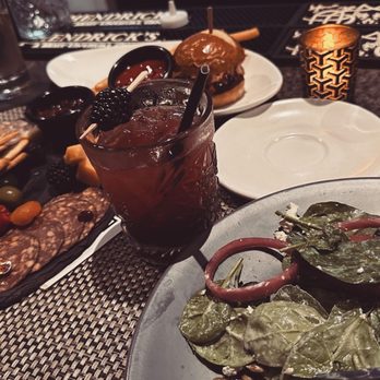 Bar Bistro - Charcuterie, elk sliders, blackberry cocktail, goat cheese & blueberry salad. - Cocktail Bars Near Me - Tacoma, Washington