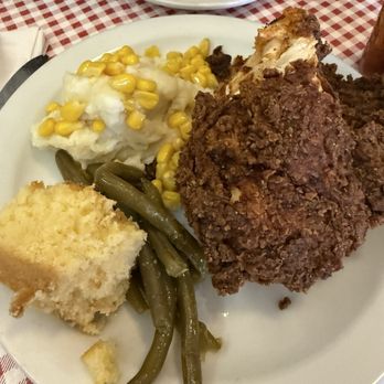 Schoolhouse Restaurant - Friend Chicken Dinner White ( 2 breasts, 2 wings) - American Near Me - Camp Dennison, Ohio Schoolhouse Restaurant - Friend Chicken Dinner White ( 2 breasts, 2 wings) - American Near Me - Camp Dennison, Ohio