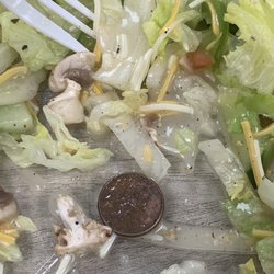 Chef salad plus a disgusting penny.