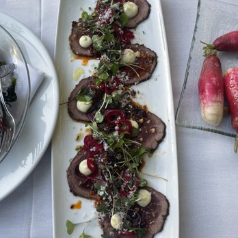 The Stonehouse Restaurant - Beef Carpaccio - New American Near Me - Santa Barbara, California The Stonehouse Restaurant - Beef Carpaccio - New American Near Me - Santa Barbara, California