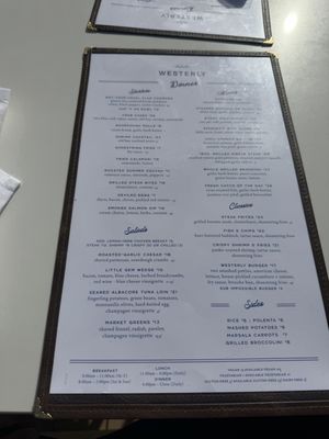 Menu photo 1 Westerly Pismo Beach, CA Menu photo 1 Westerly Pismo Beach, CA