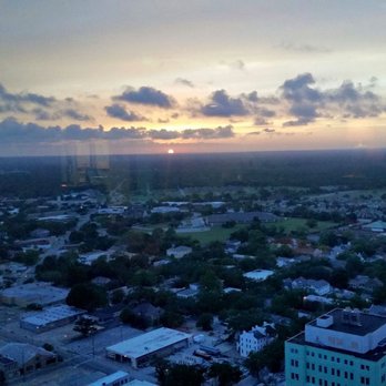 Dauphin's - View of an Alabama sunset from the lounge. It's great for just drinks, in addition to dinner! - Seafood Near Me - Mobile, Alabama