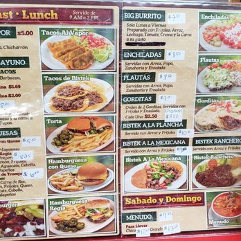 Tacos El Regio - Menu - Breakfast & Brunch Near Me - Dallas, Texas Tacos El Regio - Menu - Breakfast & Brunch Near Me - Dallas, Texas