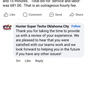 Hunter Super Techs - Heating & Air Conditioning/HVAC Near Me - Ada, Oklahoma Hunter Super Techs - Heating & Air Conditioning/HVAC Near Me - Ada, Oklahoma