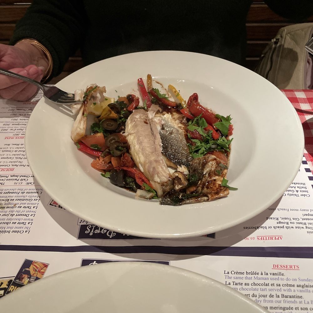Petit Paris - Sea bass - French Near Me - Edinburgh, EDH Petit Paris - Sea bass - French Near Me - Edinburgh, EDH