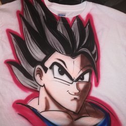 Fric-N-Frac Airbrushing & T-Shirts - Airbrushed Gohan by Fric n Frac