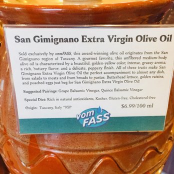 VOM FASS - EVOO - Specialty Food Near Me - Madison, Wisconsin
